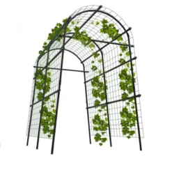 Garden Arch Trellis 7.2ft Extra Tall Metal Arbor For Climbing Plants, Outdoor Vegetable & Flower Support, Includes Clips & Netting -Garvee Sales GUEST 9dd04d64 21db 4807 9751 5b7feb8ea1ff