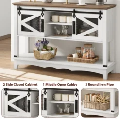 Entryway Table With Cabinet, Farmhouse Console Table With Storage, Rustic Sofa Table With Sliding Barn Doors, Console Table For Entryway 10 Entryway Table With Cabinet, Farmhouse Console Table With Storage, Rustic Sofa Table With Sliding Barn Doors, Console Table For Entryway -Garvee Sales GUEST 9ea614bd ebba 48ad b814 fe9c25bf4896