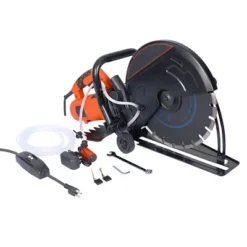 14 Inch Cut Off Saw Wet/Dry Concrete Saw Cutter Guide Roller With Water Line Attachment