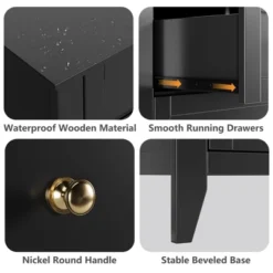 5 Drawers Dresser For Bedroom, Farmhouse Wood Dressers & Chest Of Drawers For Clothes, Storage Dressers Organizer For Living Room, Hallway 15 5 Drawers Dresser For Bedroom, Farmhouse Wood Dressers & Chest Of Drawers For Clothes, Storage Dressers Organizer For Living Room, Hallway -Garvee Sales GUEST 9efda97a 1be8 45b3 a195 29fa4ab5663f