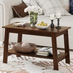 Stylish 31.5" Coffee Table With Open Shelves - 2-Tier Modern Industrial Design 22 Stylish 31.5" Coffee Table With Open Shelves - 2-Tier Modern Industrial Design -Garvee Sales GUEST a09c399c bfee 4ee8 a9de 7c6f4af67e2c