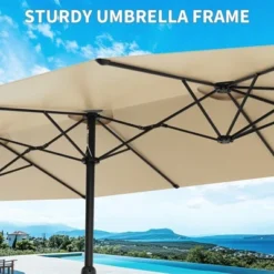 13ft Large Patio Umbrella, Double-Sided Outdoor Market Rectangle Umbrellas 14 13ft Large Patio Umbrella, Double-Sided Outdoor Market Rectangle Umbrellas -Garvee Sales GUEST a0ca454f 2d52 486e b464 90ff4c0105b2