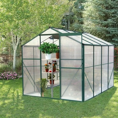 Gardening Greenhouse, Grow Plant Herbs Flowers Hot House, With Aluminum Frame, Walk In Heavy Duty Greenhouse For Outdoor 8 Gardening Greenhouse, Grow Plant Herbs Flowers Hot House, With Aluminum Frame, Walk In Heavy Duty Greenhouse For Outdoor - Image 8