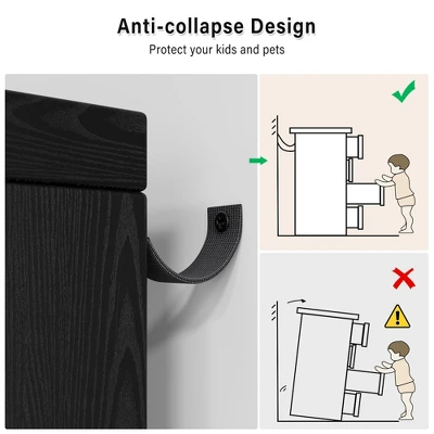 Modern Wooden 5 Drawer Dresser With Vintage Pattern Design, Tall Dresser With Deep Drawers For Bedroom, Living Room And Entryway, Oak And Gold 6 Modern Wooden 5 Drawer Dresser With Vintage Pattern Design, Tall Dresser With Deep Drawers For Bedroom, Living Room And Entryway, Oak And Gold - Image 6