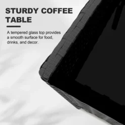 4-Piece All-Weather Patio Set - UV-Resistant PE Rattan & Rust-Proof Iron, Ergonomic Chairs, Tempered Glass Table For Indoor/Outdoor 14 4-Piece All-Weather Patio Set - UV-Resistant PE Rattan & Rust-Proof Iron, Ergonomic Chairs, Tempered Glass Table For Indoor/Outdoor -Garvee Sales GUEST a1a234cb c877 4884 9a0f a688a2f3a3fb