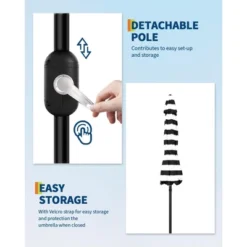 9FT Outdoor Patio Umbrella, Outdoor Table Umbrella, With Push Button Tilt And Crank, 8 Sturdy Ribs UV Protection Waterproof For Garden 10 9FT Outdoor Patio Umbrella, Outdoor Table Umbrella, With Push Button Tilt And Crank, 8 Sturdy Ribs UV Protection Waterproof For Garden -Garvee Sales GUEST a2521720 e47c 4c67 8fa8 bdae38b03513