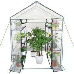 Greenhouse For Outdoors,Portable Green House W/ Roll-Up Zippered Door Anchors & Ropes,Plant Garden Hot House W/ Shelves For Garden Patio Backyard 11 Greenhouse For Outdoors,Portable Green House W/ Roll-Up Zippered Door Anchors & Ropes,Plant Garden Hot House W/ Shelves For Garden Patio Backyard -Garvee Sales GUEST a26174c8 3248 481b bf3f 70b6a01acc27