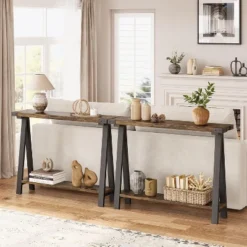 Console Table For Entryway, 2-Tier Entry Table With Storage, 43.3" Narrow Console Tables For Living Room -Garvee Sales GUEST a46d1611 14fa 4a31 b987 d31d18619c93
