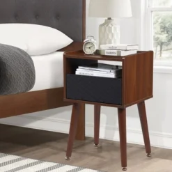 Mid-Century Nightstand With Drawers, Side Table With Charging Station 12 Mid-Century Nightstand With Drawers, Side Table With Charging Station -Garvee Sales GUEST a4f2ad18 1bfa 4633 8150 3e189adfba2c