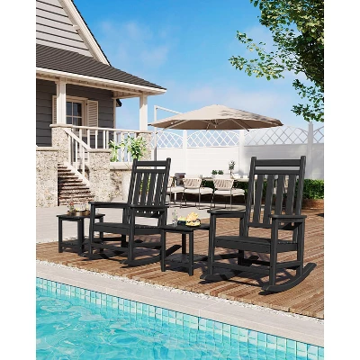 Sturdy 2-Tier HDPE Adirondack Side Table - Weather Resistant For Patio, Poolside, Porch - Indoor/Outdoor 6 Sturdy 2-Tier HDPE Adirondack Side Table - Weather Resistant For Patio, Poolside, Porch - Indoor/Outdoor - Image 6