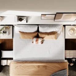 Full Size Bed Frame With 3 Storage Drawers, Fabric Upholstered Platform Bed, Wooden Slats Support, Dark Grey 15 Full Size Bed Frame With 3 Storage Drawers, Fabric Upholstered Platform Bed, Wooden Slats Support, Dark Grey -Garvee Sales GUEST a5ae4834 fd02 4b73 b8c2 3f9c8ee73704 2