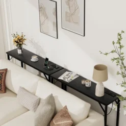 9.1" Narrow Console Table With Outlets, Behind Couch Table For Living Room 12 9.1" Narrow Console Table With Outlets, Behind Couch Table For Living Room -Garvee Sales GUEST a5dac22f 884a 41f8 b979 8242939c8f3e