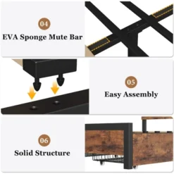 Full Size Platform Bed Frame With Headboard, 4 Storage Drawers, Sturdy Quiet Metal Frame, No Box Spring Needed, Easy Assembly 12 Full Size Platform Bed Frame With Headboard, 4 Storage Drawers, Sturdy Quiet Metal Frame, No Box Spring Needed, Easy Assembly -Garvee Sales GUEST a8aadec0 42ef 4b63 9981 f6ee9d45d766