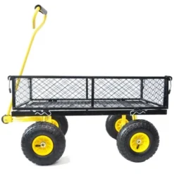 Steel Garden Cart Heavy Duty 550 Lbs Capacity With Removable Mesh Sides Utility Metal Wagon With 180° Rotating Handle Perfect For Garden 26 Steel Garden Cart Heavy Duty 550 Lbs Capacity With Removable Mesh Sides Utility Metal Wagon With 180° Rotating Handle Perfect For Garden -Garvee Sales GUEST a9214c65 5da6 4369 bf19 a7c1f33bd106