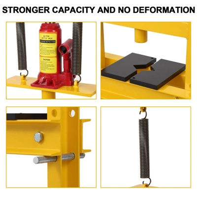 Hydraulic Press 6and12 Ton Hydraulic Shop Press, H-Frame Garage Floor Benchtop Press Adjustable Shop Press, Adjustable Working Table Height 6 Hydraulic Press 6and12 Ton Hydraulic Shop Press, H-Frame Garage Floor Benchtop Press Adjustable Shop Press, Adjustable Working Table Height - Image 6