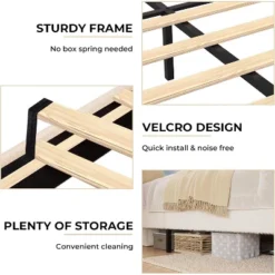 Twin/Full/Queen Size Princess Bed Frame With LED Headboard & Storage Drawers, Adjustable Boucle Platform Bed For Girls, No Box Spring Needed 11 Twin/Full/Queen Size Princess Bed Frame With LED Headboard & Storage Drawers, Adjustable Boucle Platform Bed For Girls, No Box Spring Needed -Garvee Sales GUEST a9eeac2f 9750 41ab 8b20 7dd1174a6efb