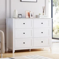 6 Drawers Dresser For Bedroom, Farmhouse Wood Dressers & Chest Of Drawers For Clothes, Tall Storage Dressers Organizer 5 6 Drawers Dresser For Bedroom, Farmhouse Wood Dressers & Chest Of Drawers For Clothes, Tall Storage Dressers Organizer -Garvee Sales GUEST aa2c6012 b346 4a2b 9922 ee9dbfb79559
