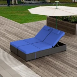 Outdoor Patio Chaise Lounge Chairs Set Of 2, PE Wicker Pool Recliners With Adjustable Backrest, Storage Shelf And Cushions 11 Outdoor Patio Chaise Lounge Chairs Set Of 2, PE Wicker Pool Recliners With Adjustable Backrest, Storage Shelf And Cushions -Garvee Sales GUEST ab9c445b 0f0b 4207 86a7 21f658f155f0