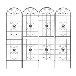 4 Pack Metal Garden Trellis 86.7" X 19.7" Rustproof Trellis For Climbing Plants Outdoor Flower Support Black 13 4 Pack Metal Garden Trellis 86.7" X 19.7" Rustproof Trellis For Climbing Plants Outdoor Flower Support Black -Garvee Sales GUEST ac7d8279 b0ea 4000 b52c 6f4c877d4fc0
