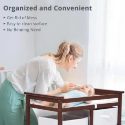 Wooden Baby Changing Table Solid Wood Diaper Changing Station Changing Table With Laundry Basket And Drawer 10 Wooden Baby Changing Table Solid Wood Diaper Changing Station Changing Table With Laundry Basket And Drawer -Garvee Sales GUEST aca0d86d ee12 4665 9df5 415f2cde7d27