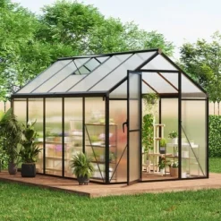 Garvee Walk-In Greenhouse With Polycarbonate Panels, Aluminum Frame, Quick Setup, Roof Vent, Outdoor Garden Greenhouse 18 Garvee Walk-In Greenhouse With Polycarbonate Panels, Aluminum Frame, Quick Setup, Roof Vent, Outdoor Garden Greenhouse -Garvee Sales GUEST aedd7fa5 6717 4b31 9bc2 aabcdd1212a2