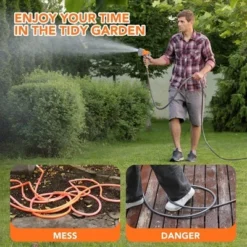 Garvee Garden Hose Reel, Wall Mounted Retractable Water Hose Reel With 9 Function Sprayer Nozzle, 180 Degree Swivel Bracket 14 Garvee Garden Hose Reel, Wall Mounted Retractable Water Hose Reel With 9 Function Sprayer Nozzle, 180 Degree Swivel Bracket -Garvee Sales GUEST af07e545 0376 4094 be02 960398910219