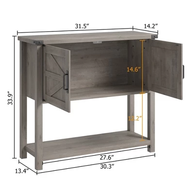 Farmhouse Entryway Table With 2-Door Cabinet, Wood Console Table With Storage, Coffee Bar Cabinet, Sofa Tables Buffet Sideboard 1 Farmhouse Entryway Table With 2-Door Cabinet, Wood Console Table With Storage, Coffee Bar Cabinet, Sofa Tables Buffet Sideboard