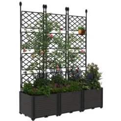 Plastic Plant Box With Plastic Trellis, With Trellis Planter For Climbing Plant Outdoor Planter Box Privacy Screen, For Backyard Patio 16 Plastic Plant Box With Plastic Trellis, With Trellis Planter For Climbing Plant Outdoor Planter Box Privacy Screen, For Backyard Patio -Garvee Sales GUEST b1107b09 9050 4734 bcd7 c65948164464