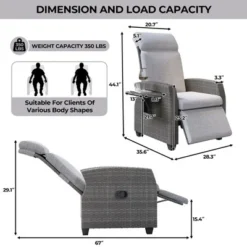 Indoor Outdoor Wicker Recliner Chair With Flip-Up Table Air Pump 155¡ã Lay Flat, Adjustable Wicker Lounge Recliner Chair With Backrest And Footrest 10 Indoor Outdoor Wicker Recliner Chair With Flip-Up Table Air Pump 155¡ã Lay Flat, Adjustable Wicker Lounge Recliner Chair With Backrest And Footrest -Garvee Sales GUEST b130114d dfd3 406a b54f aafa96bfb04c