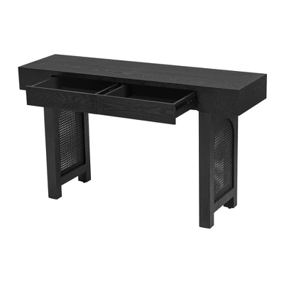 51.9" Console Table With 2 Drawers, Wooden Entryway Table, Narrow Sofa Table, Behind Couch Table For Living Room Hallway Foyer 6 51.9" Console Table With 2 Drawers, Wooden Entryway Table, Narrow Sofa Table, Behind Couch Table For Living Room Hallway Foyer - Image 6