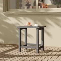 HDPE Adirondack Square Outdoor Side Table,Weather Resistant & Easy Assembly Patio End Tables,Durable Small Patio Table For Beach,Pool, Balcony, Porch -Garvee Sales GUEST b2f2e00d 4757 46bb be3c 44fd6161c763