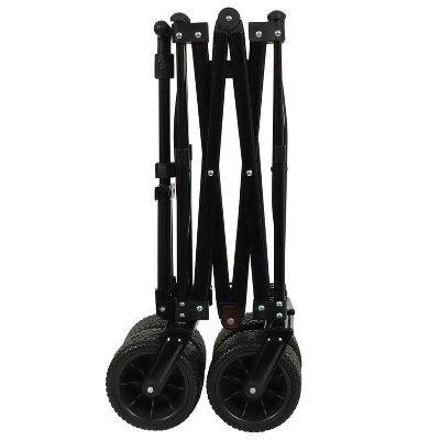 Utility Park Garden Cart, Folding Camping Trolley, Outdoor Picnic Beach Wagon, Brown 5 Utility Park Garden Cart, Folding Camping Trolley, Outdoor Picnic Beach Wagon, Brown - Image 5