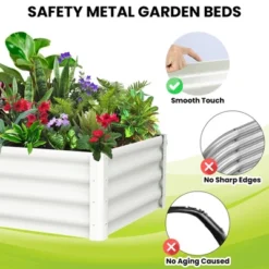 Garvee 2 Pack Raised Garden Bed, 6x3x1.5FT Galvanized Raised Bed, Outdoor Planter Beds With Safety Edge And Open Base For Vegetables Flowers -Garvee Sales GUEST b4032857 593d 4610 860b d63e8be5c2d7