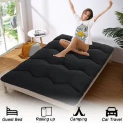 Foldable Futon Mattress Solid Color Floor Mattress Japanese Floor Bed Tatami Mattresses For Dorm Living Room 8 Foldable Futon Mattress Solid Color Floor Mattress Japanese Floor Bed Tatami Mattresses For Dorm Living Room -Garvee Sales GUEST b470ed1b 1df1 495d acc9 2efff5e55536