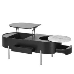 47.2'' Lift Top Coffee Table, Center Table With Hidden Storage Compartment,Cocktail Table With 360 Degree Rotating Tray For Living Room Office -Garvee Sales GUEST b50f6ba0 4747 4ba5 a4ac 75dee2778083
