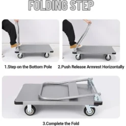 2000lbs Steel Platform Truck 36"x24" Foldable Push Dolly Flatbed Cart With Wheels 10 2000lbs Steel Platform Truck 36"x24" Foldable Push Dolly Flatbed Cart With Wheels -Garvee Sales GUEST b64c2011 0eb6 4d7f aecc 65c347cd8dc8