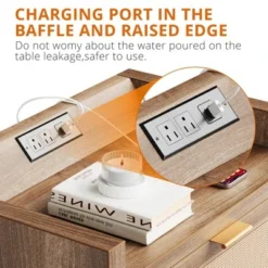 Night Stand Set Of 2, Bedside Tables With Charging Station, Rattan End Tables, Boho Bed Side Tables, Wood Nightstands Set Of 2 With Drawer 10 Night Stand Set Of 2, Bedside Tables With Charging Station, Rattan End Tables, Boho Bed Side Tables, Wood Nightstands Set Of 2 With Drawer -Garvee Sales GUEST b7faed18 1624 40d0 bca9 afcb9af7136d