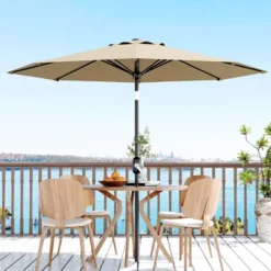 9' Outdoor Patio Umbrella, Outdoor Table Umbrella, Yard Umbrella, Market Umbrella With 8 Sturdy Ribs, Push Button Tilt And Crank 29 9' Outdoor Patio Umbrella, Outdoor Table Umbrella, Yard Umbrella, Market Umbrella With 8 Sturdy Ribs, Push Button Tilt And Crank -Garvee Sales GUEST b88a3fac 4785 4245 948d 34792535bc48