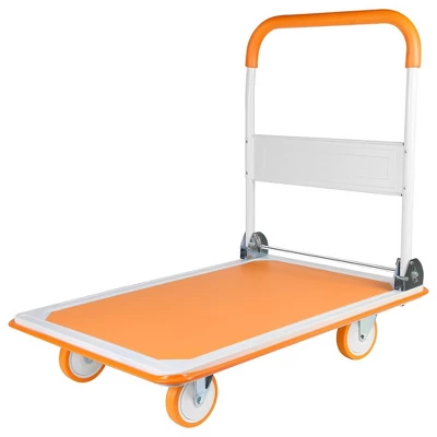 Platform Truck Dolly Large Foldable Moving Cart For Easy Mobile Storage, 360 Degree Swivel Wheels 660 Lbs Weight Capacity 5 Platform Truck Dolly Large Foldable Moving Cart For Easy Mobile Storage, 360 Degree Swivel Wheels 660 Lbs Weight Capacity - Image 5