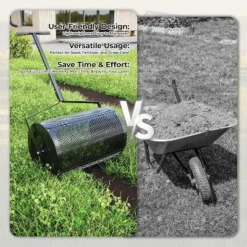 24-Inch Lawn Spreader For Compost And Mulch – Durable Roller Spreader For Effortless Garden Maintenance And Soil Enhancement 9 24-Inch Lawn Spreader For Compost And Mulch – Durable Roller Spreader For Effortless Garden Maintenance And Soil Enhancement -Garvee Sales GUEST b9f7e848 9959 4409 ae15 b4bfb1afbfd2