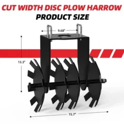 Disc Harrow Implements ATV Food Plot Impact Implements ATV/UTV Disc Harrow Plow Scraper Blade For Improving Soil Quality And Crop Yield