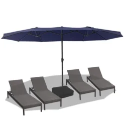 Patio Umbrellas, 15FTx9FT Patio Double-Sided Umbrella, Outdoor Rectangle Market Umbrella For Patio, Lawn & Garden And Poolside -Garvee Sales GUEST bc047fc0 630c 46ff 89a7 6d0b215bf2f9