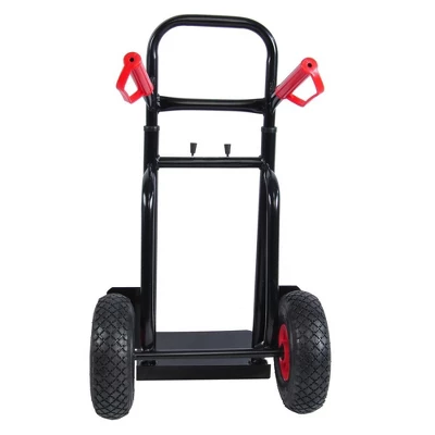 Hand Truck Dolly 2 Wheel Dolly Cart And 4 Wheel Push Cart With Swivel Wheels 330 LBS Capacity Heavy-Duty Luggage Trolley Cart For Moving Warehouse 2 Hand Truck Dolly 2 Wheel Dolly Cart And 4 Wheel Push Cart With Swivel Wheels 330 LBS Capacity Heavy-Duty Luggage Trolley Cart For Moving Warehouse - Image 2