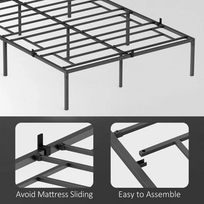Full Metal Platform Bed Frame With Storage Drawers Steel Slat Support - No Box Spring Needed, Mattress Foundation, Heavy Duty, Easy Assembly 4 Full Metal Platform Bed Frame With Storage Drawers Steel Slat Support - No Box Spring Needed, Mattress Foundation, Heavy Duty, Easy Assembly - Image 4