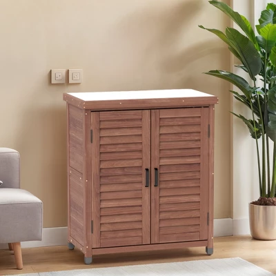 Garden Potting Bench With Storage 4 Garden Potting Bench With Storage - Image 4