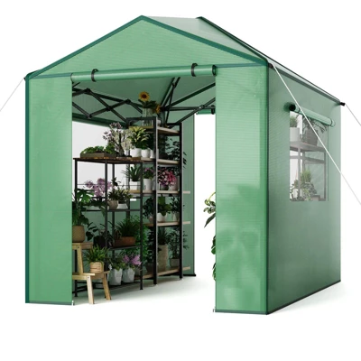 Pop Up Greenhouse,Portable Walk-in Indoor Outdoor Greenhouse For Garden Patio Backyard,Zippered Doors And Window,PE Cover 1 Pop Up Greenhouse,Portable Walk-in Indoor Outdoor Greenhouse For Garden Patio Backyard,Zippered Doors And Window,PE Cover