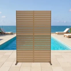 Metal Privacy Screen Outdoor 71"x47", Freestanding Decorative Privacy Fence Panel For Patio, Balcony, Deck, Garden, Indoor, Yellow 11 Metal Privacy Screen Outdoor 71"x47", Freestanding Decorative Privacy Fence Panel For Patio, Balcony, Deck, Garden, Indoor, Yellow -Garvee Sales GUEST c02a86a5 c009 41f5 b20f 65158d8c99d8