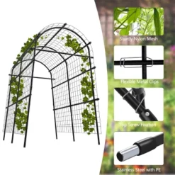 Garden Arch Trellis 7.5FT – Extra Tall Metal Pergola Arbor With Polyethylene-Coated Steel, Adjustable Width, For Climbing Plants & Outdoor Décor 11 Garden Arch Trellis 7.5FT – Extra Tall Metal Pergola Arbor With Polyethylene-Coated Steel, Adjustable Width, For Climbing Plants & Outdoor Décor -Garvee Sales GUEST c030a666 92ad 41d4 815b 61ea3d3d4750