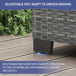 7 Piece Patio Furniture Set - PE Rattan Wicker Sectional Sofa With Cushions & Glass Coffee Table For Garden, Balcony, Porch, Backyard 14 7 Piece Patio Furniture Set - PE Rattan Wicker Sectional Sofa With Cushions & Glass Coffee Table For Garden, Balcony, Porch, Backyard -Garvee Sales GUEST c0f313ed aa08 4b85 b7e2 1eb60373991d