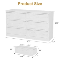 Garvee 6 Drawer Dresser For Bedroom, White Double Dresser Organizer With Concave Handles, Modern Chest Of Drawers For Bedroom Living Room Nursery 11 Garvee 6 Drawer Dresser For Bedroom, White Double Dresser Organizer With Concave Handles, Modern Chest Of Drawers For Bedroom Living Room Nursery -Garvee Sales GUEST c13b7db9 c423 4103 b510 4d6ef7d01541